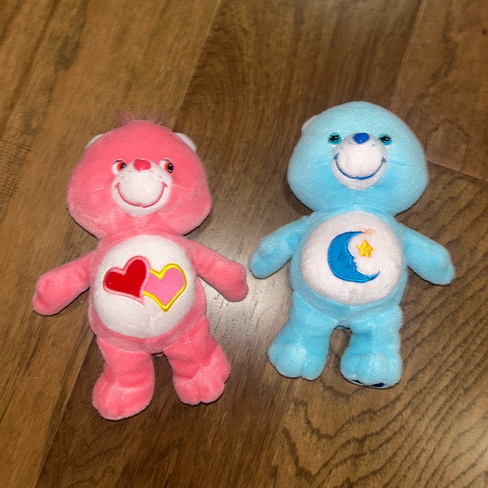 Care Bears Pink and Blue Plush Duo